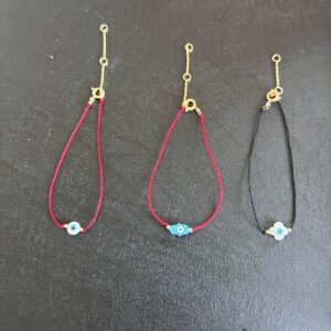 Hamsa bracelet evil eye red cord black cord protection Jewish jewelry